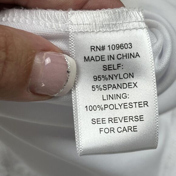 Rabbit Rabbit Rabbit Dress Womens 6 White Lace Handkerchief Hem Fairy Whimsy - Picture 6 of 7